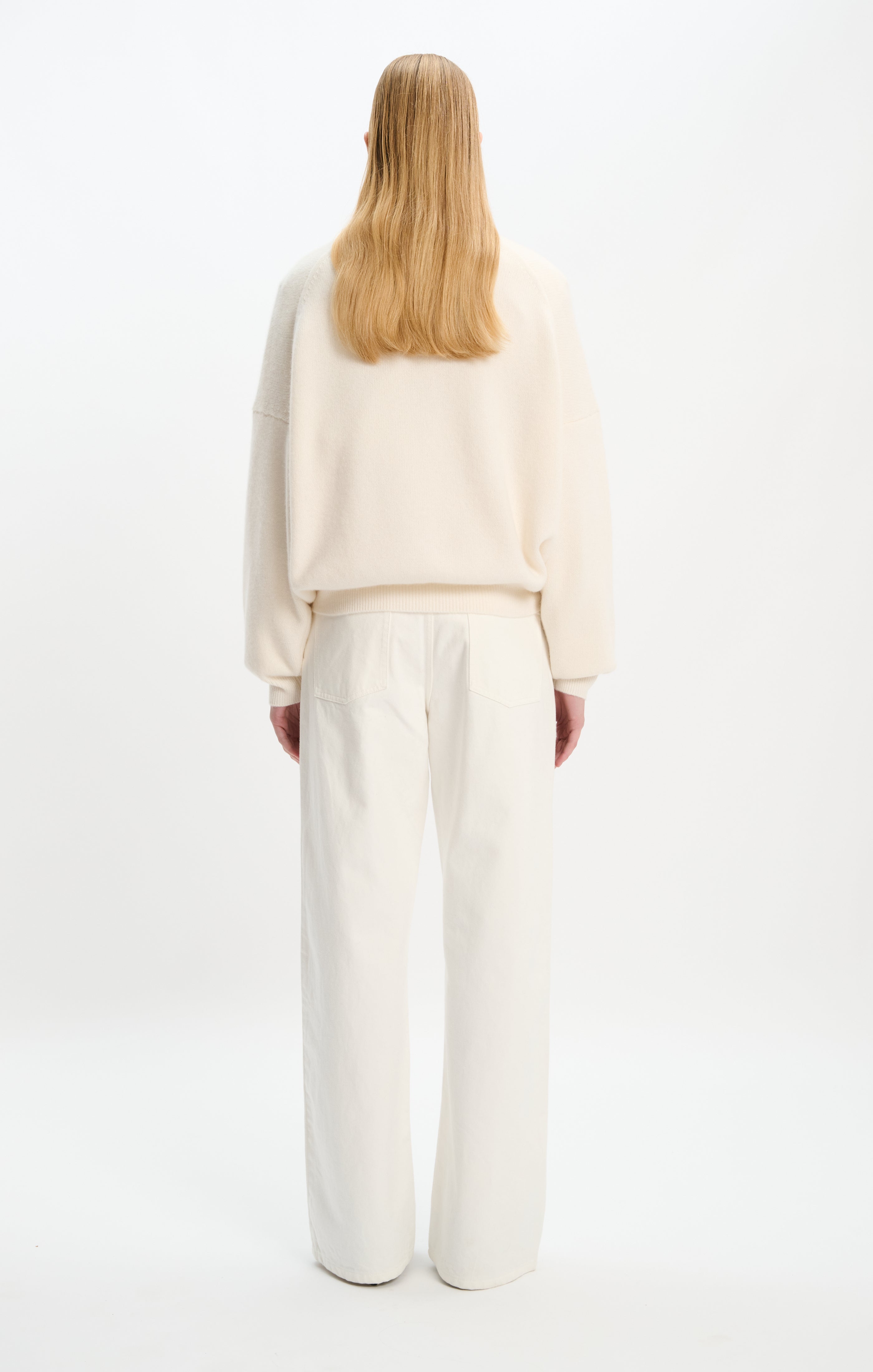 The Boundary Sweater in Ivory