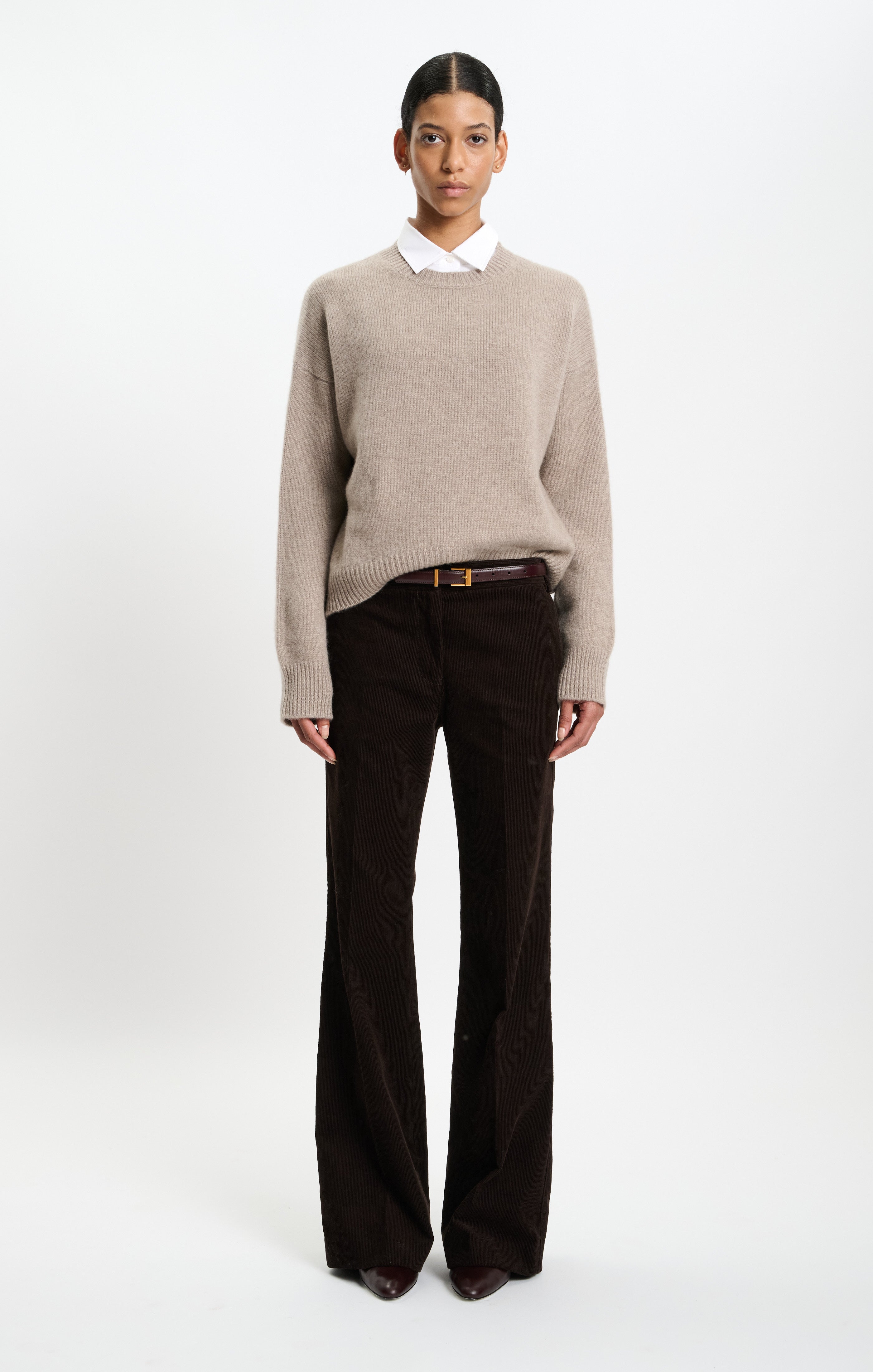 The Ivy Sweater in Beige Melange