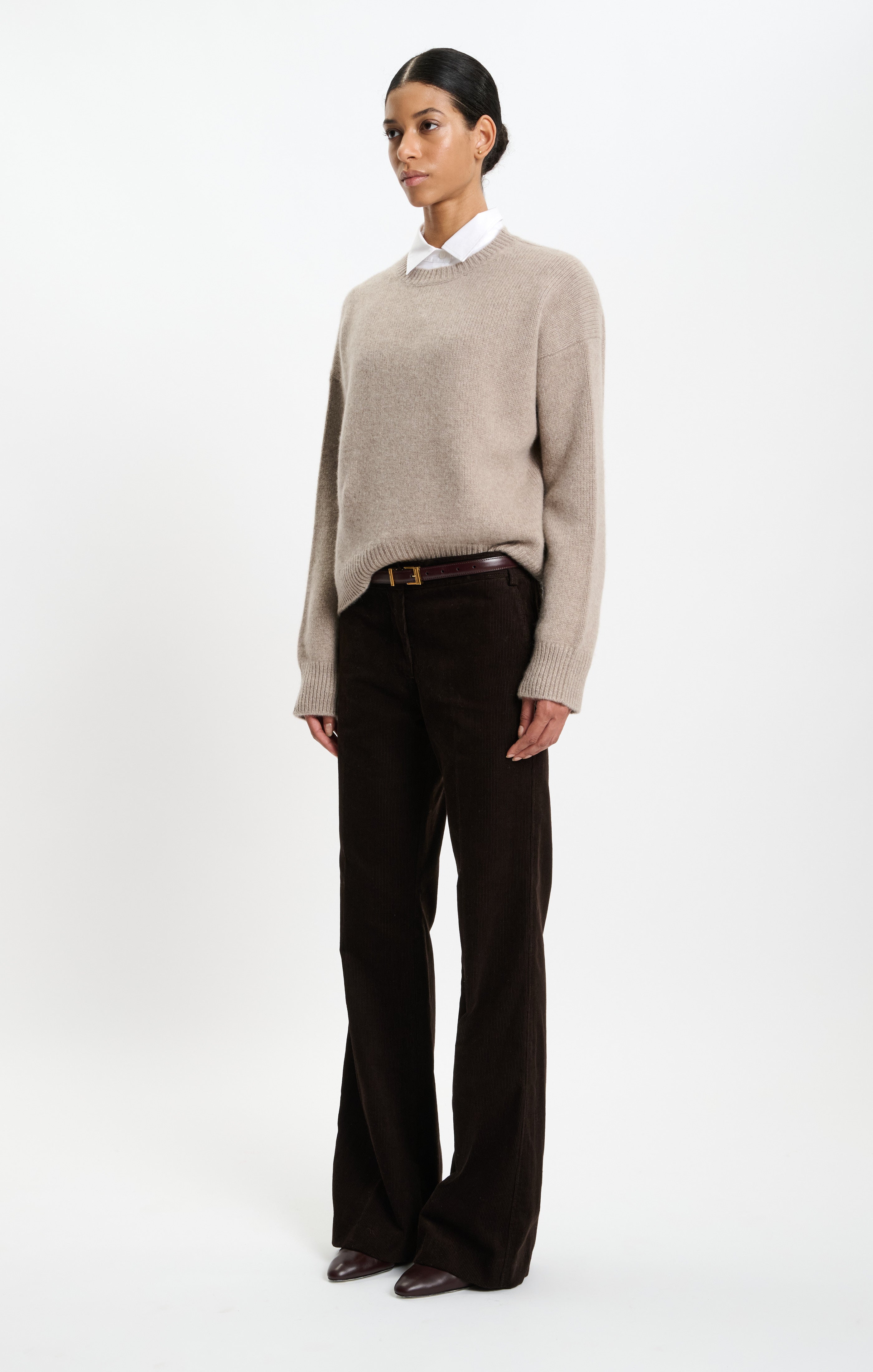 The Ivy Sweater in Beige Melange