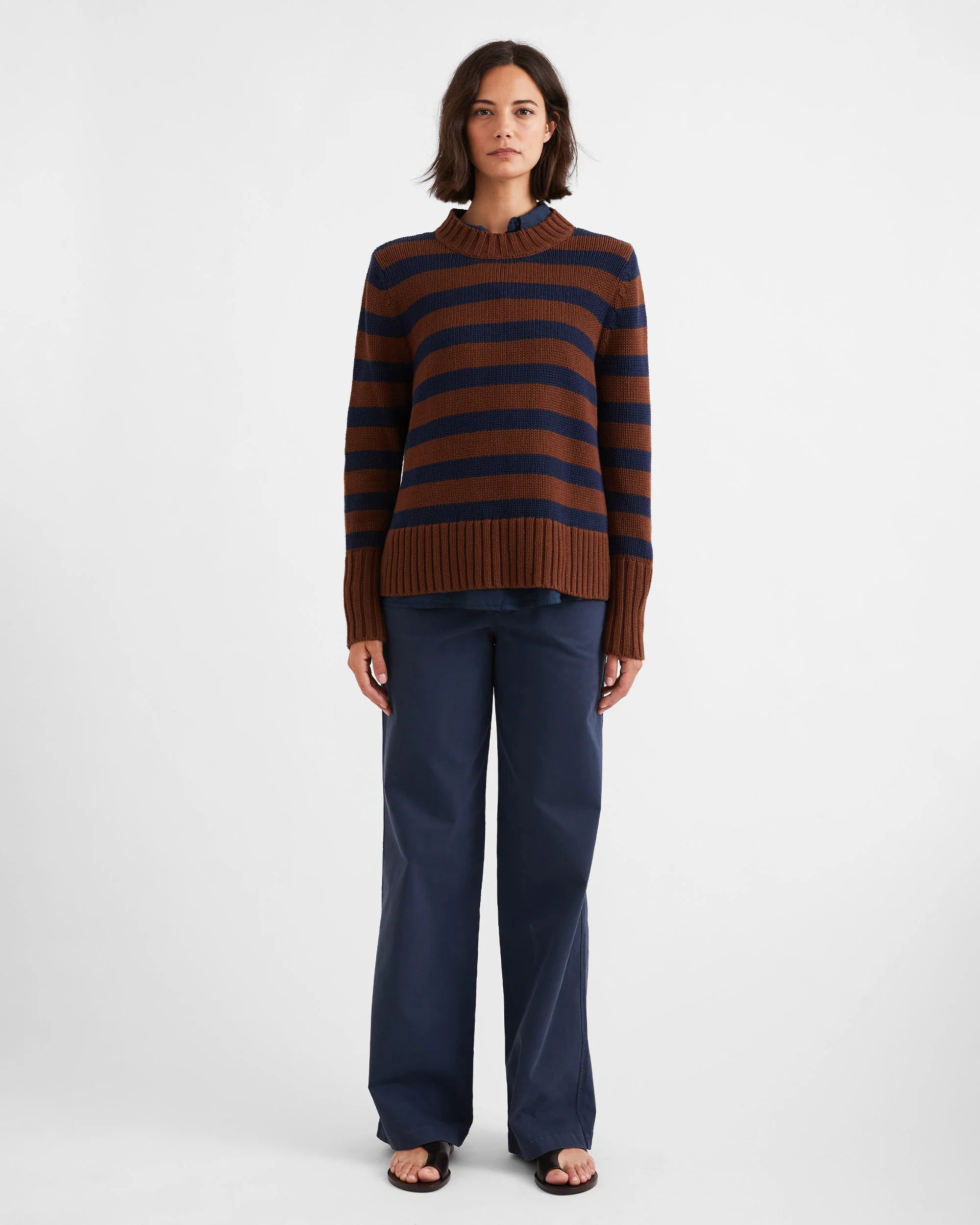 The Tatum in Brown/Navy