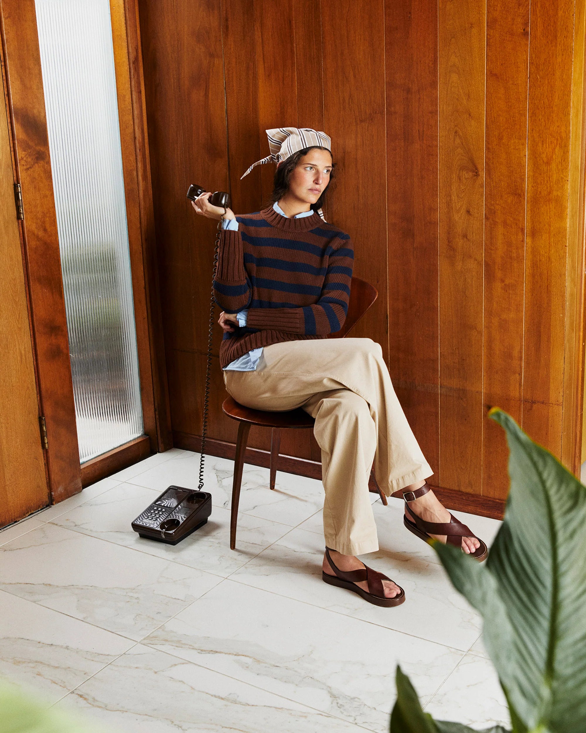 The Tatum in Brown/Navy