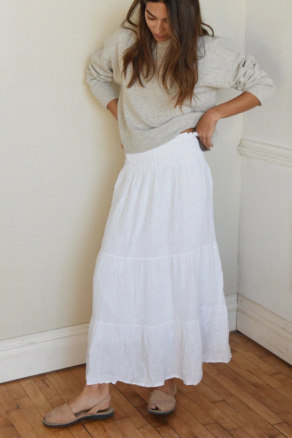 Florence Skirt in Blanco