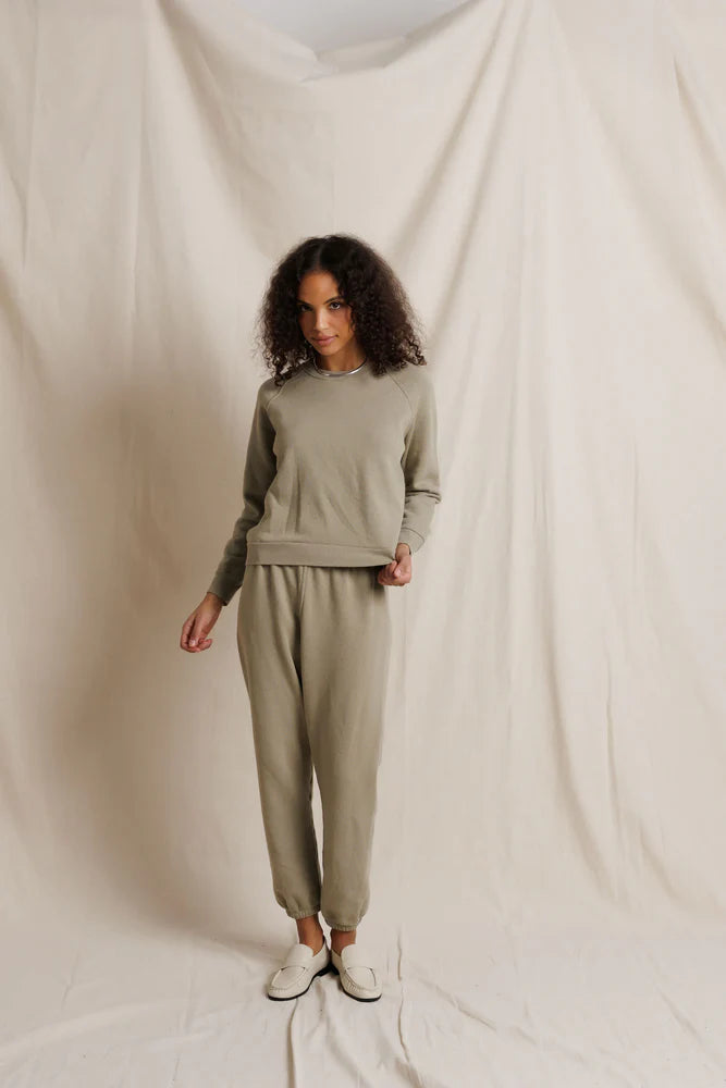 Johnny Terry Sweatpant in Speckled Dark Olive