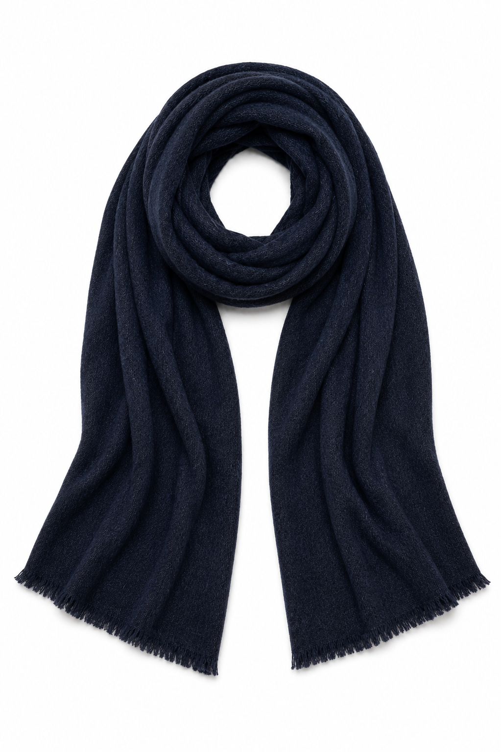 Botto Giuseppe Pin 1876 Cashmere Stole  in Midnight Heather Melange
