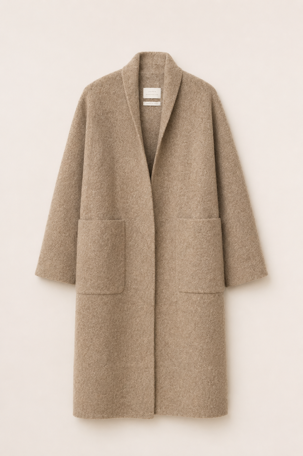 Double Face Long Coat in Oak