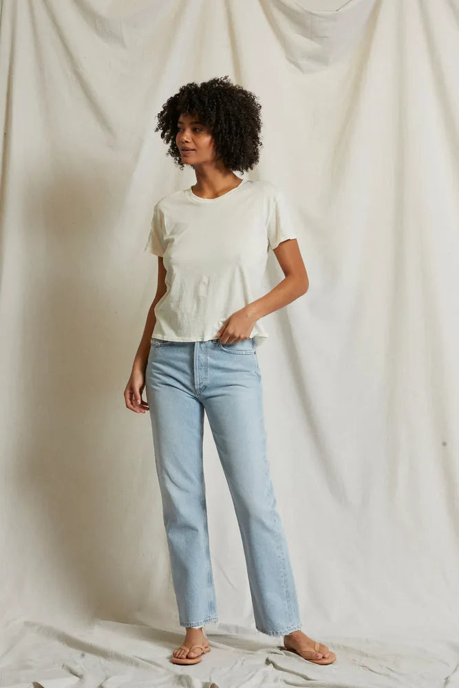 Harley Tee in Bright Ivory