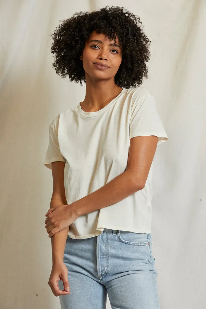 Harley Tee in Bright Ivory