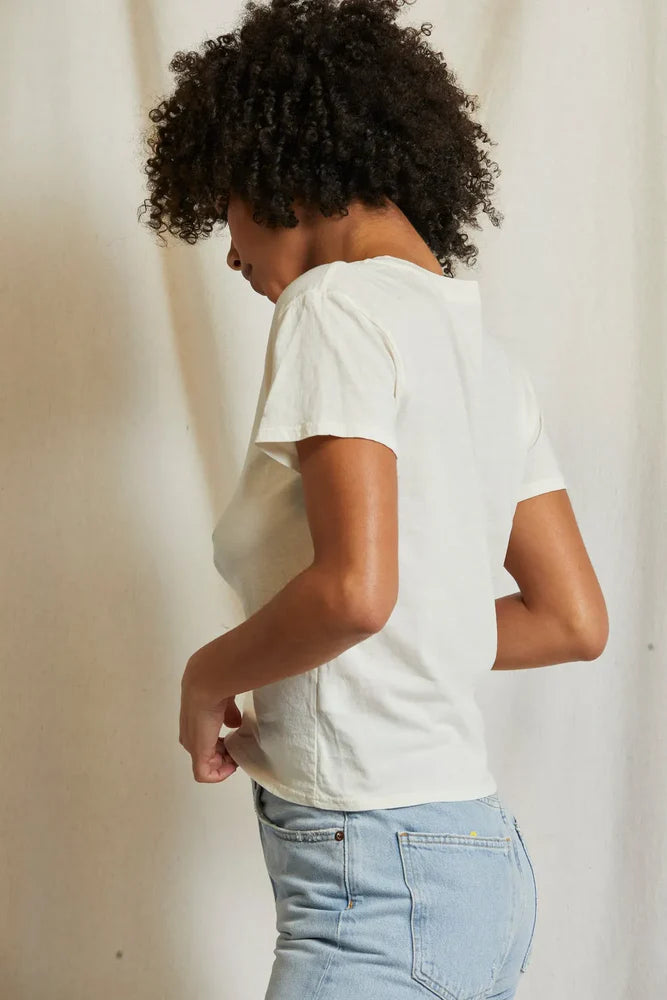 Harley Tee in Bright Ivory